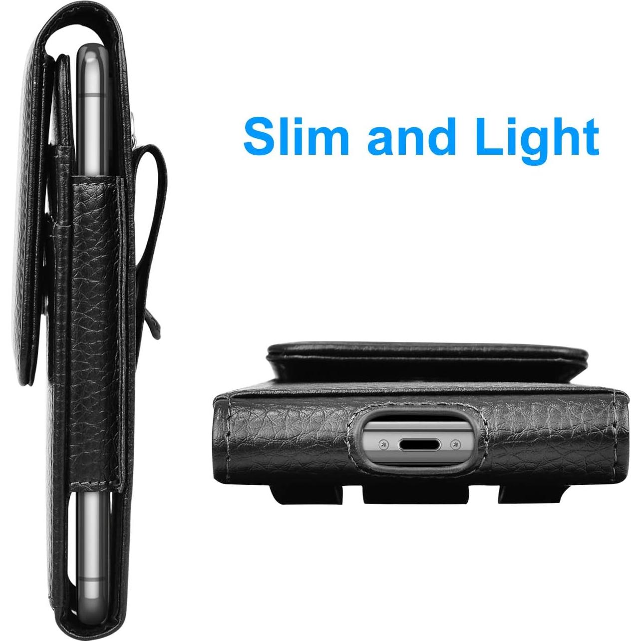 Funda de cuero Takfox para Samsung Galaxy S25 Ultra con clip