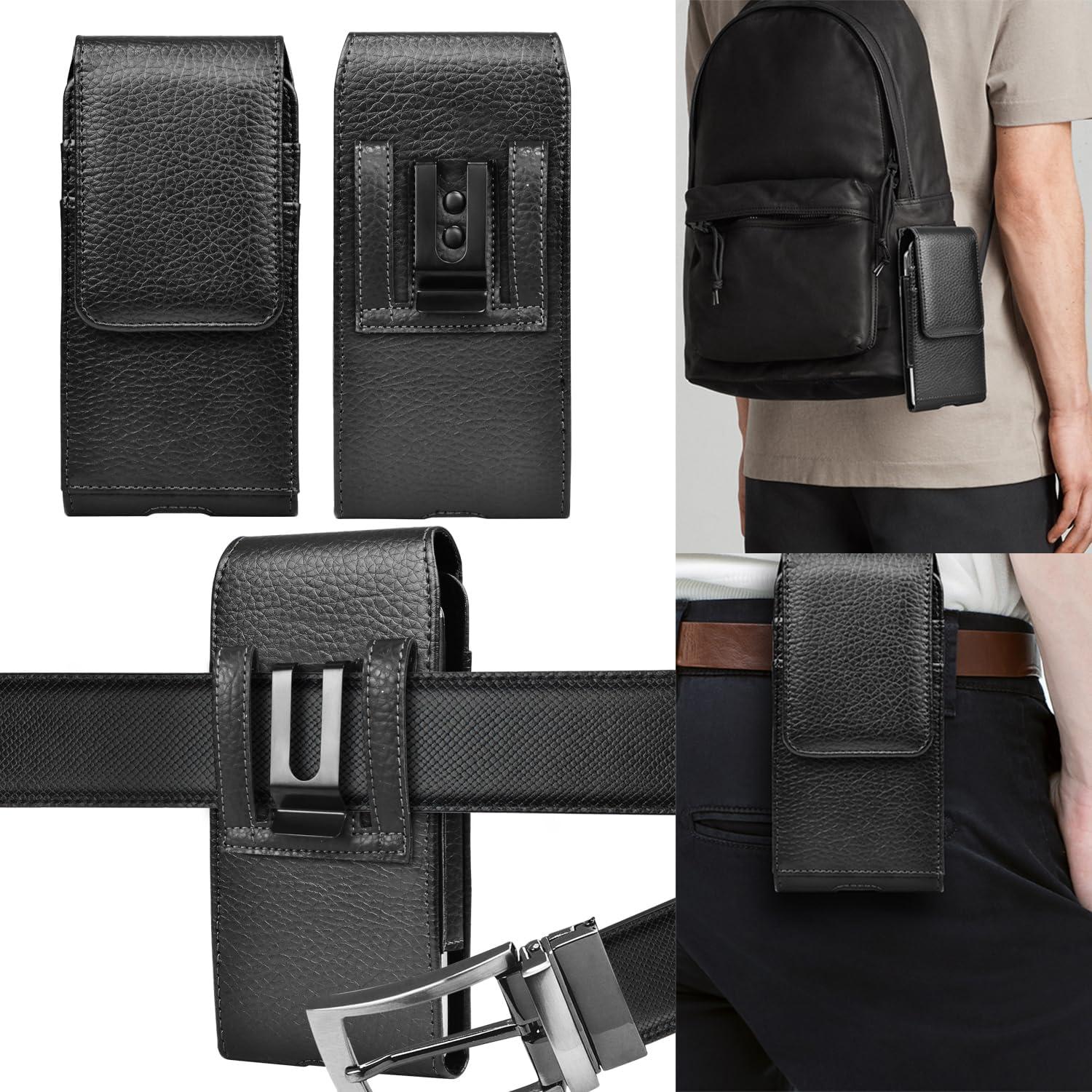 Funda de cuero Takfox para Samsung Galaxy S25 Ultra con clip