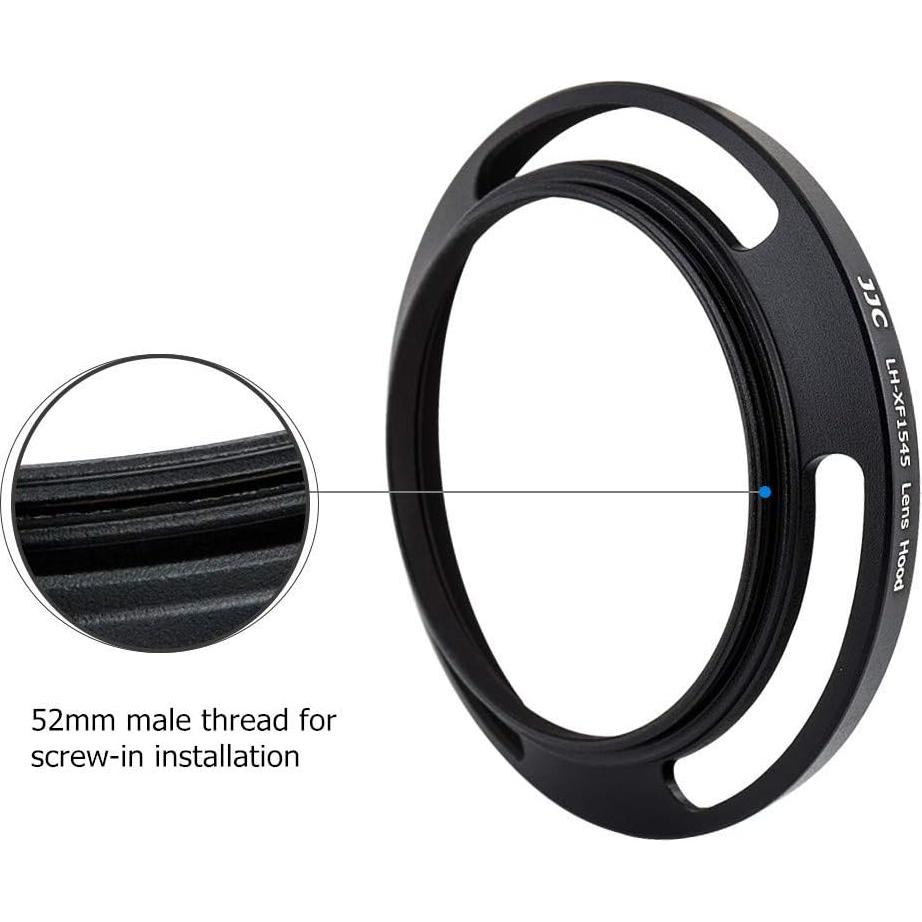 Tapa de lente de 52 mm para Fujifilm Fujinon XC 15-45 mm