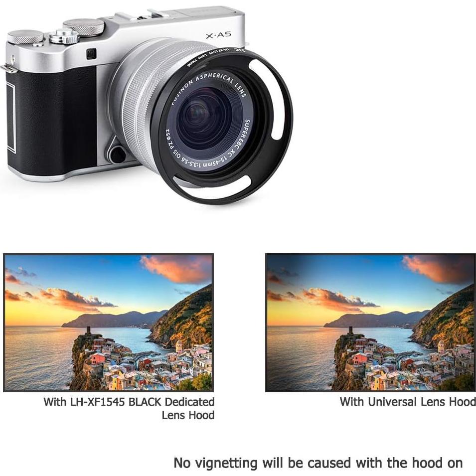 Tapa de lente de 52 mm para Fujifilm Fujinon XC 15-45 mm