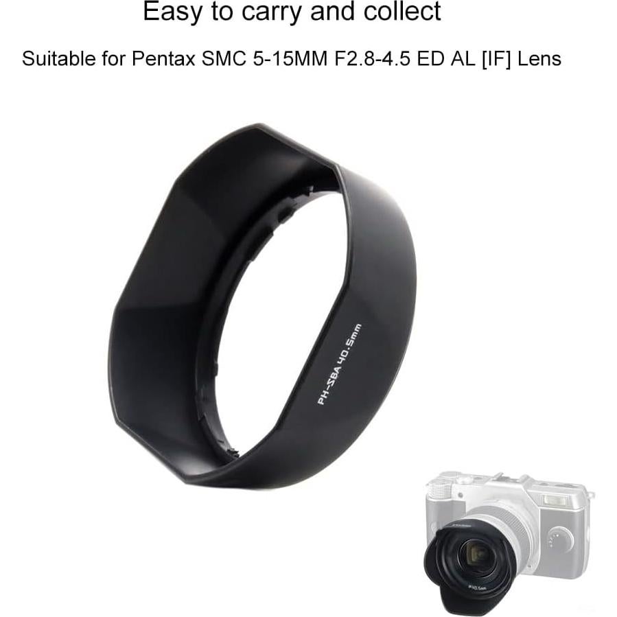 Capucha de Lente PH-SBA 40.5mm LINGO para Pentax SMC 5-15mm