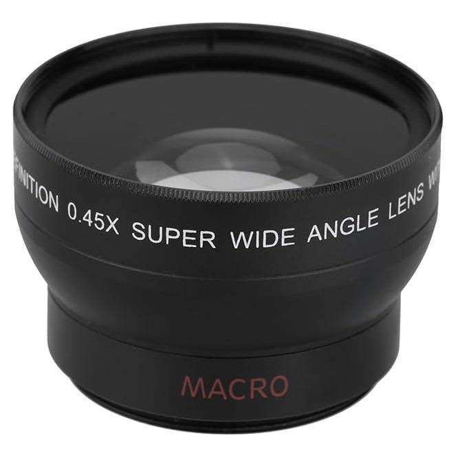 Lente Gran Angular 0.45X HD 37mm para Cámaras Canon Nikon Sony