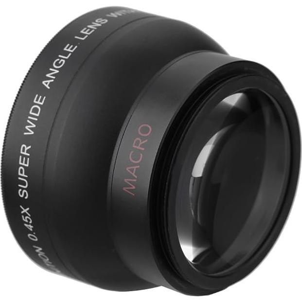Lente Gran Angular 0.45X HD 37mm para Cámaras Canon Nikon Sony