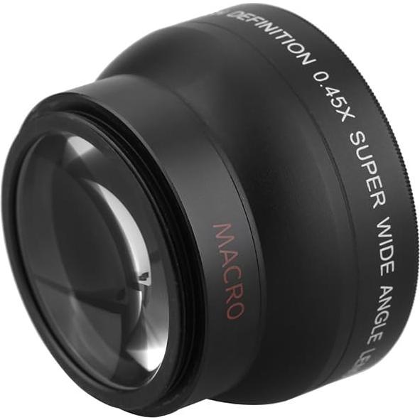 Lente Gran Angular 0.45X HD 37mm para Cámaras Canon Nikon Sony