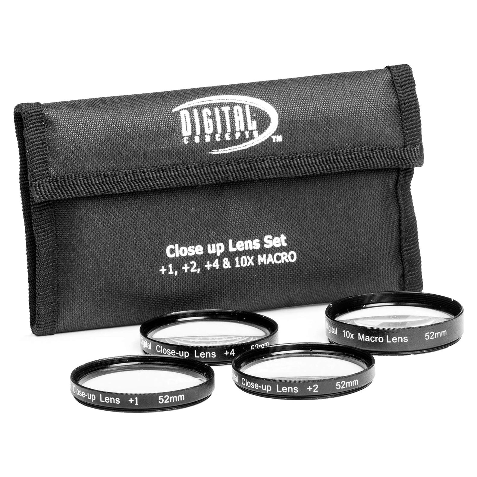 Juego de Filtros Close-Up Sakar 52mm Kit de Magnificación