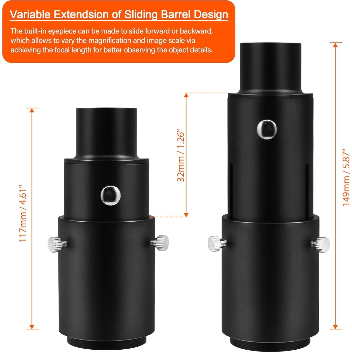 Adaptador de Cámara Astromania 31.7 mm para Telescopio