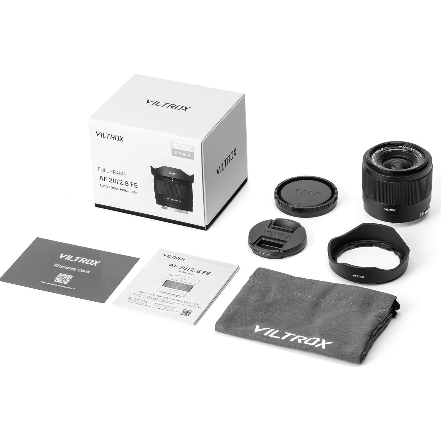 Lente VILTROX 20mm f2.8 FE para cámaras Sony - Ultra Gran Angular