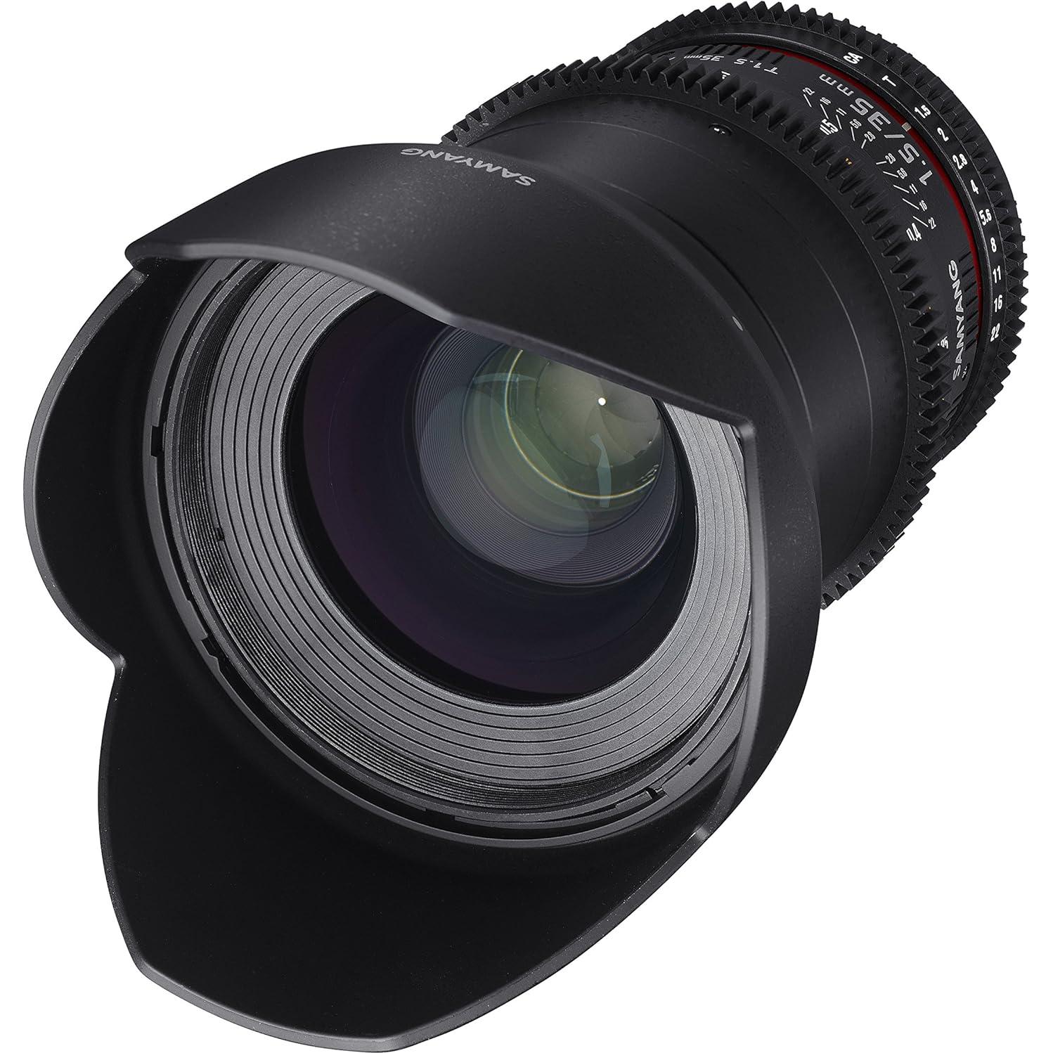 Lente de Video Samyang 35mm T1.5 para DSLR Nikon
