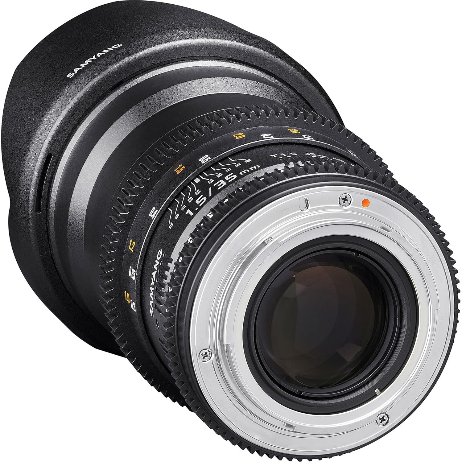Lente de Video Samyang 35mm T1.5 para DSLR Nikon