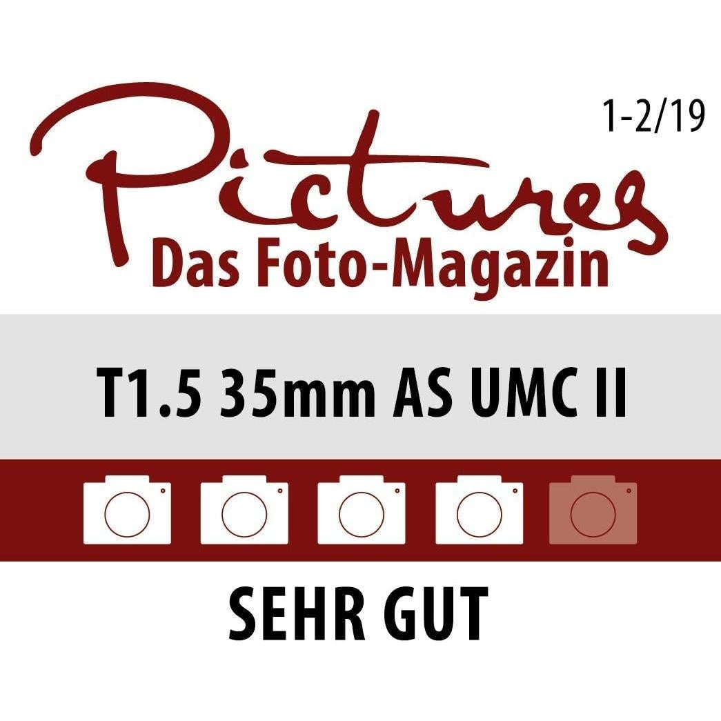 Lente de Video Samyang 35mm T1.5 para DSLR Nikon