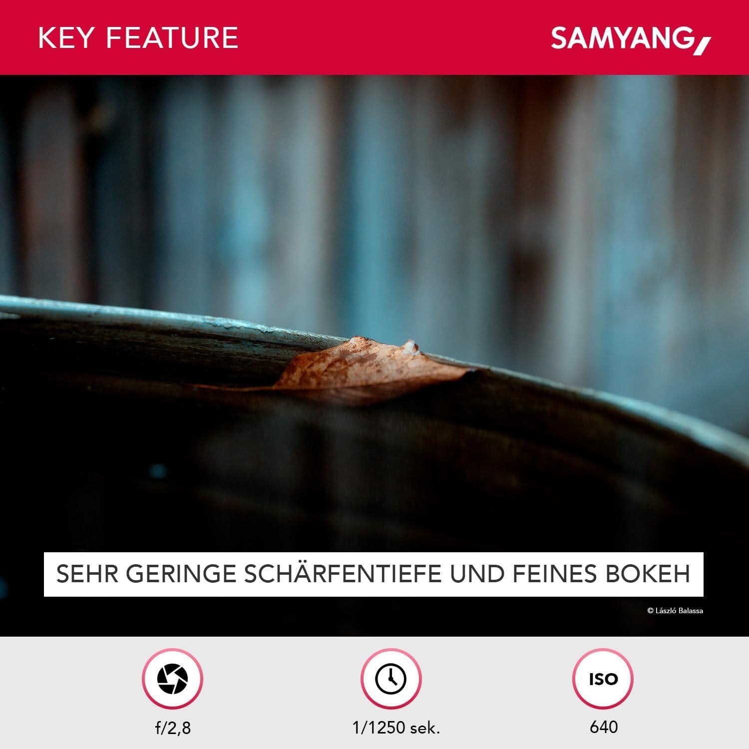 Lente Macro 100mm F2.8 Samyang para Cámara Fuji X