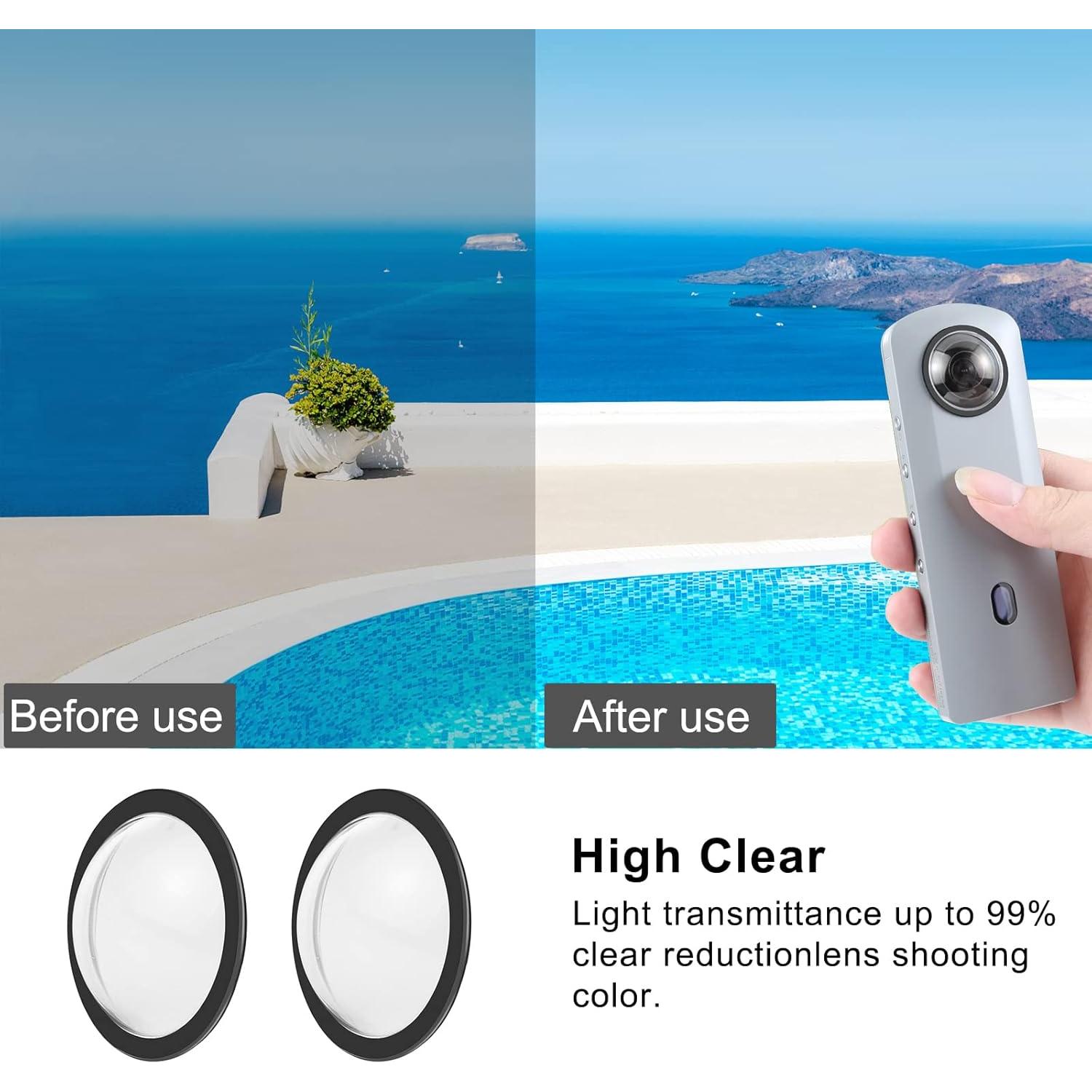 Cubierta Protectora Doble Lente PULUZ para Ricoh Theta SC2/S/V