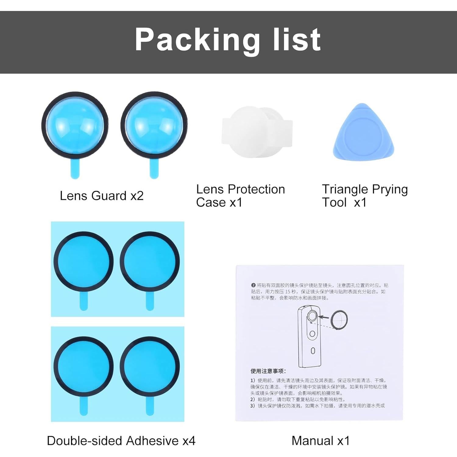 Cubierta Protectora Doble Lente PULUZ para Ricoh Theta SC2/S/V