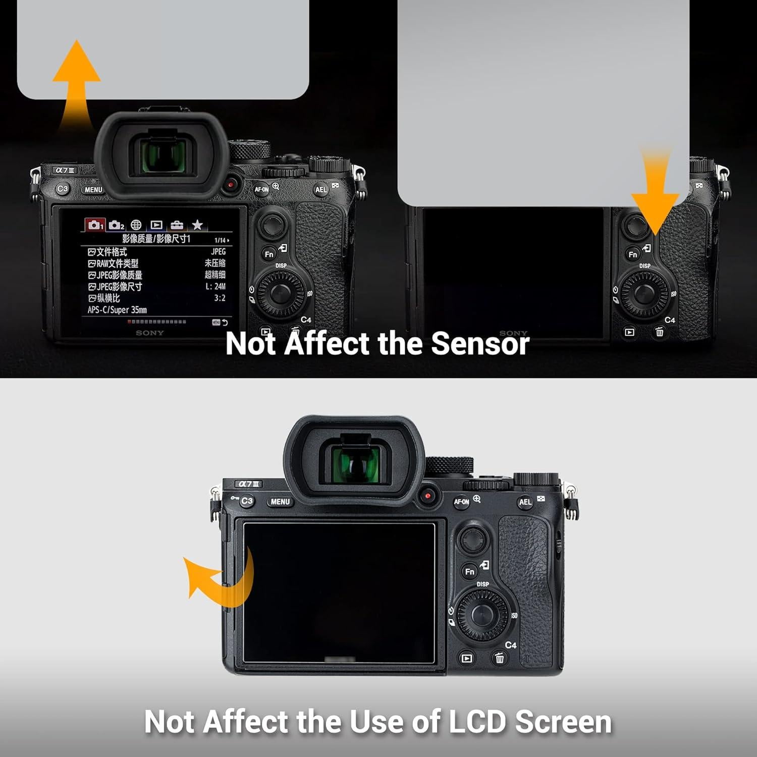 Copa ocular de silicona para visor Sony A7RIV A7RIII A7III A7SII