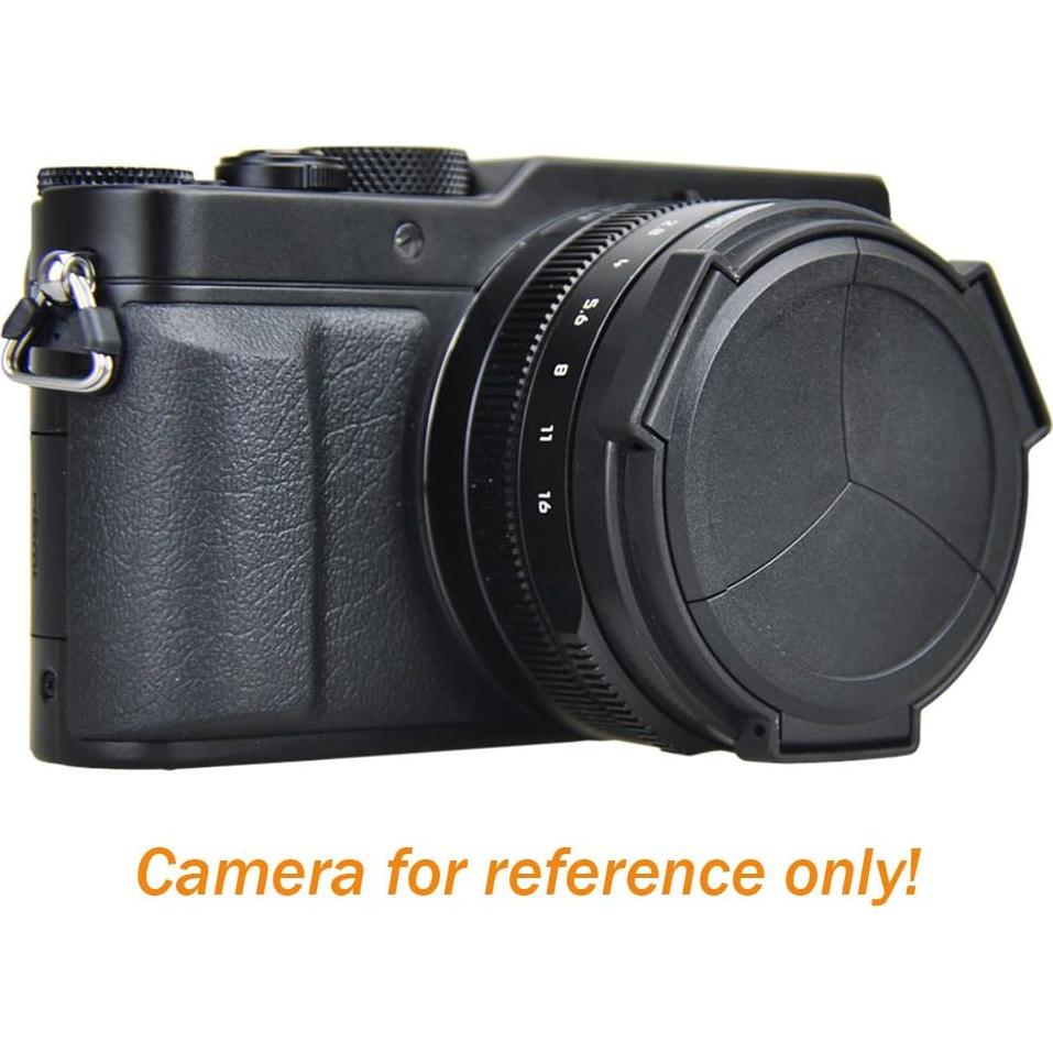 Tapa de Lente Automática JJC ALC-LX100 Negra para Panasonic Lumix y Leica