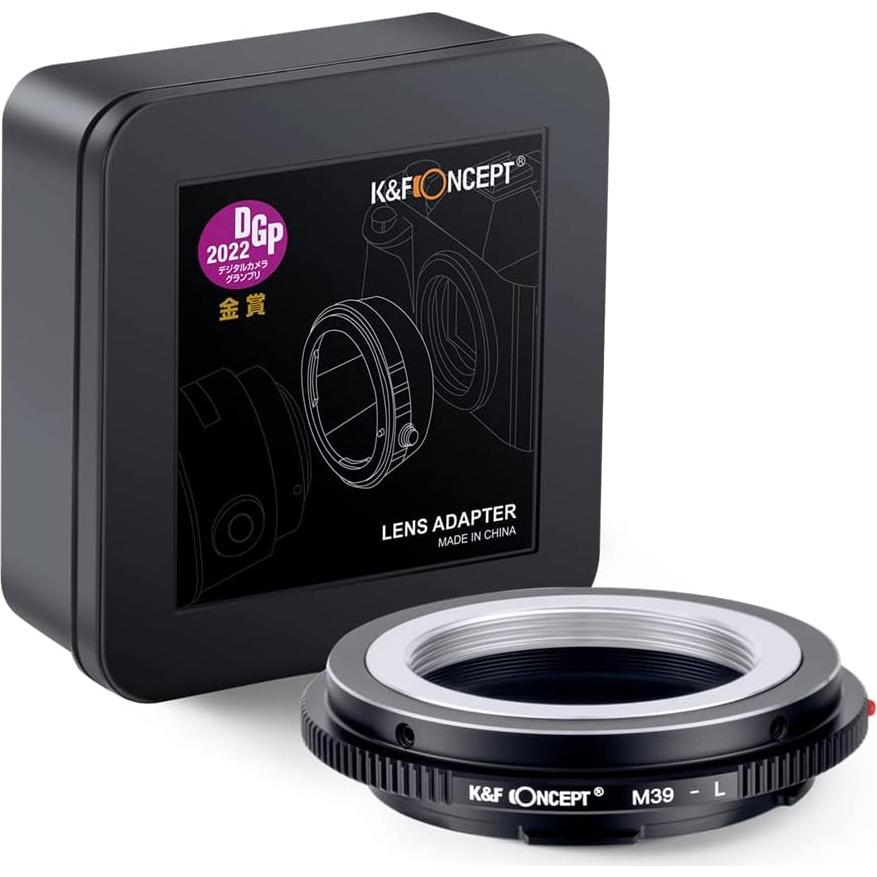 Adaptador de Montura K&F Concept M39 a L para Cámaras Sin Espejo