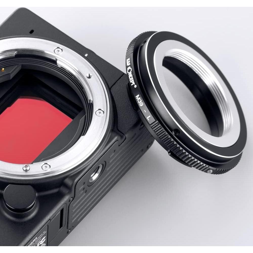 Adaptador de Montura K&F Concept M39 a L para Cámaras Sin Espejo