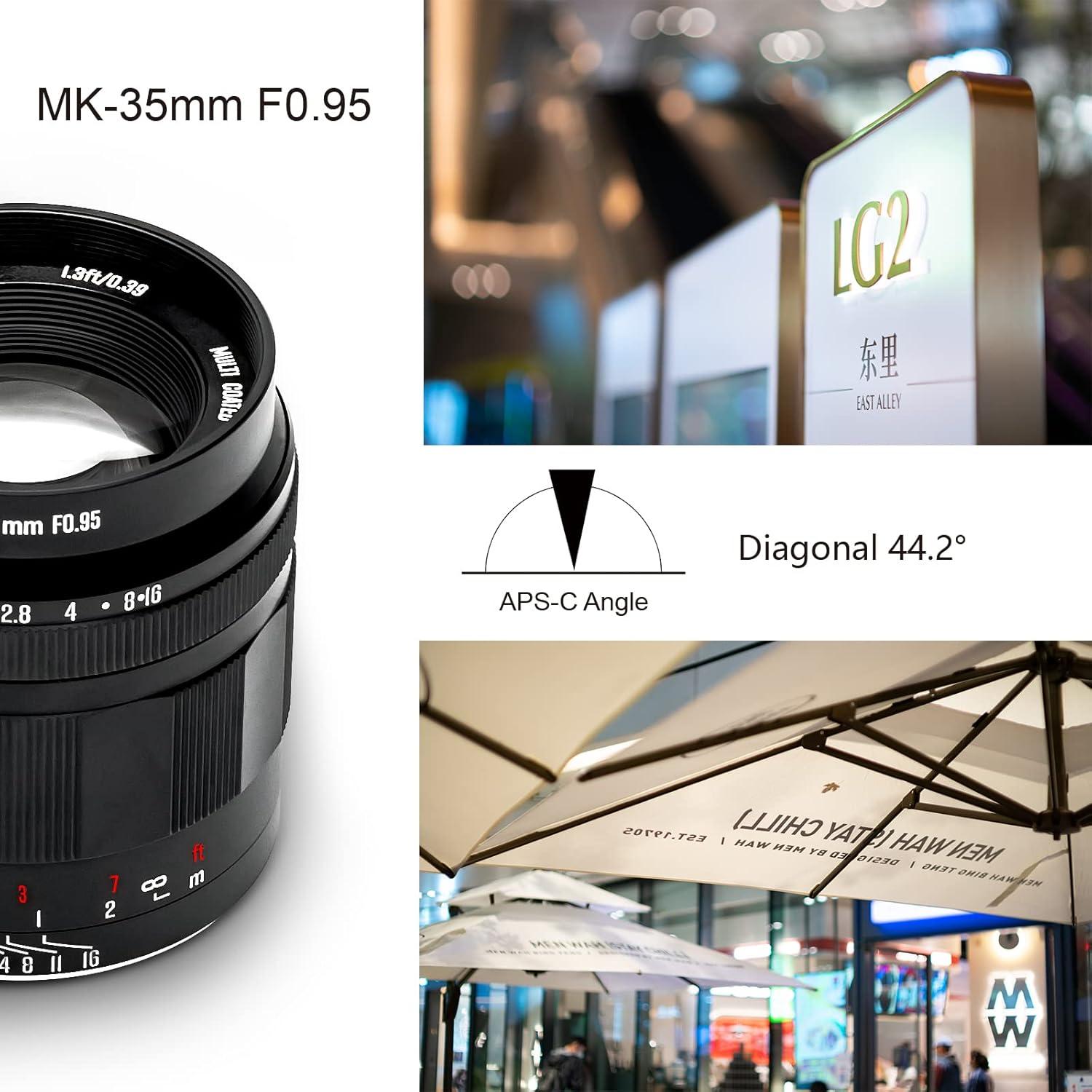 Lente Meike 35mm f/0.95 Manual para Cámaras Sony E