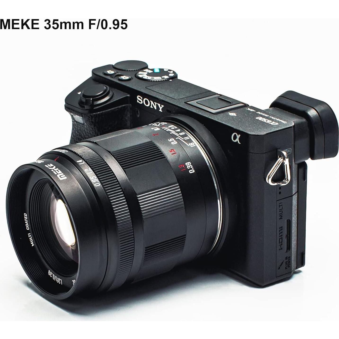 Lente Meike 35mm f/0.95 Manual para Cámaras Sony E