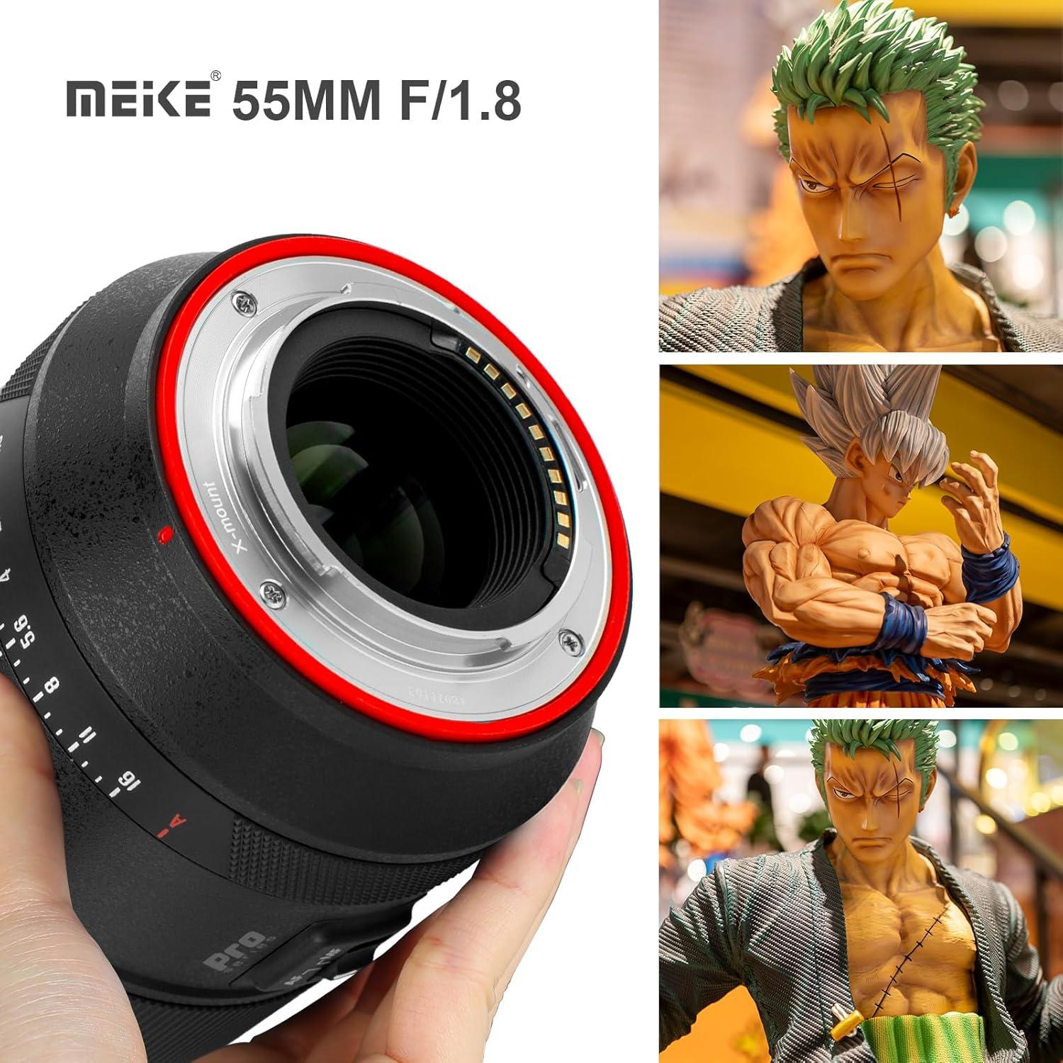 Lente Meike 55mm F1.8 AF STM para Fujifilm X - Retrato 8K