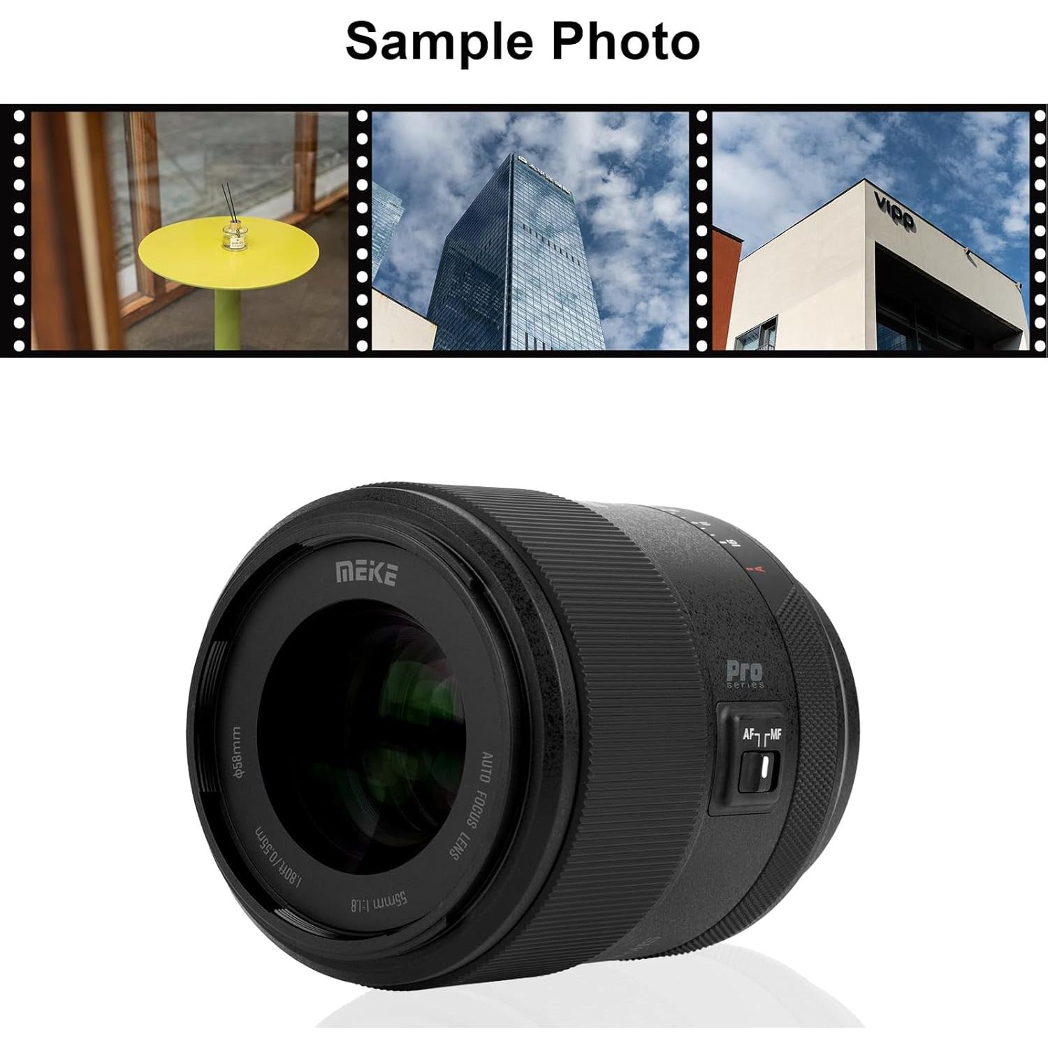 Lente Meike 55mm F1.8 AF STM para Fujifilm X - Retrato 8K