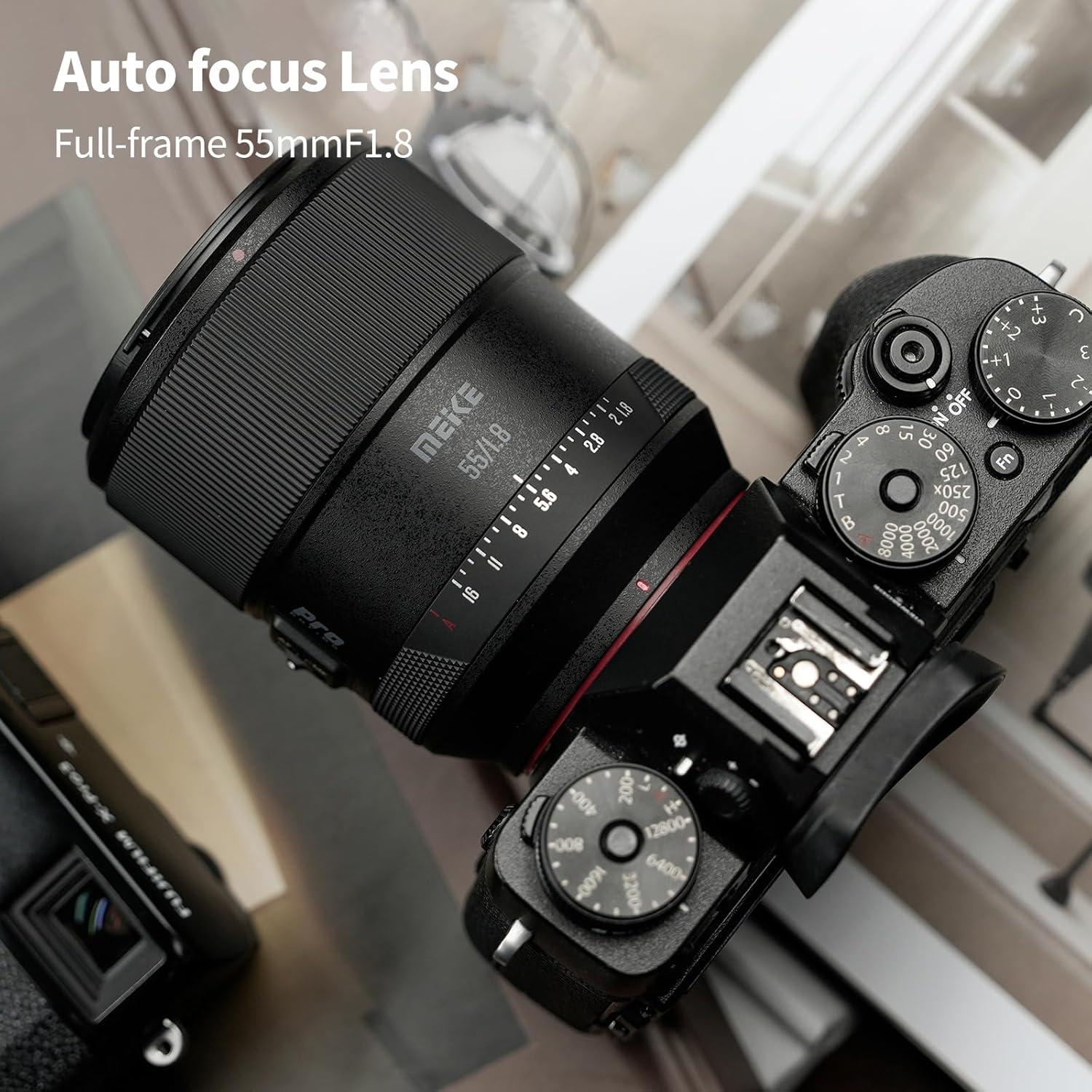 Lente Meike 55mm F1.8 AF STM para Fujifilm X - Retrato 8K