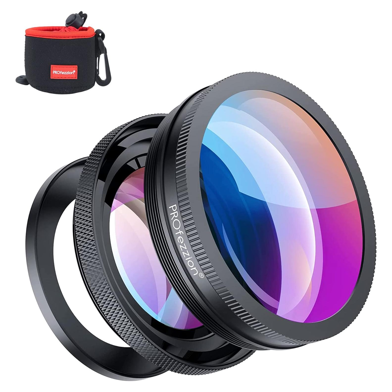 Lente Gran Angular 18mm y Macro 10x PROfezzion para Sony y Canon