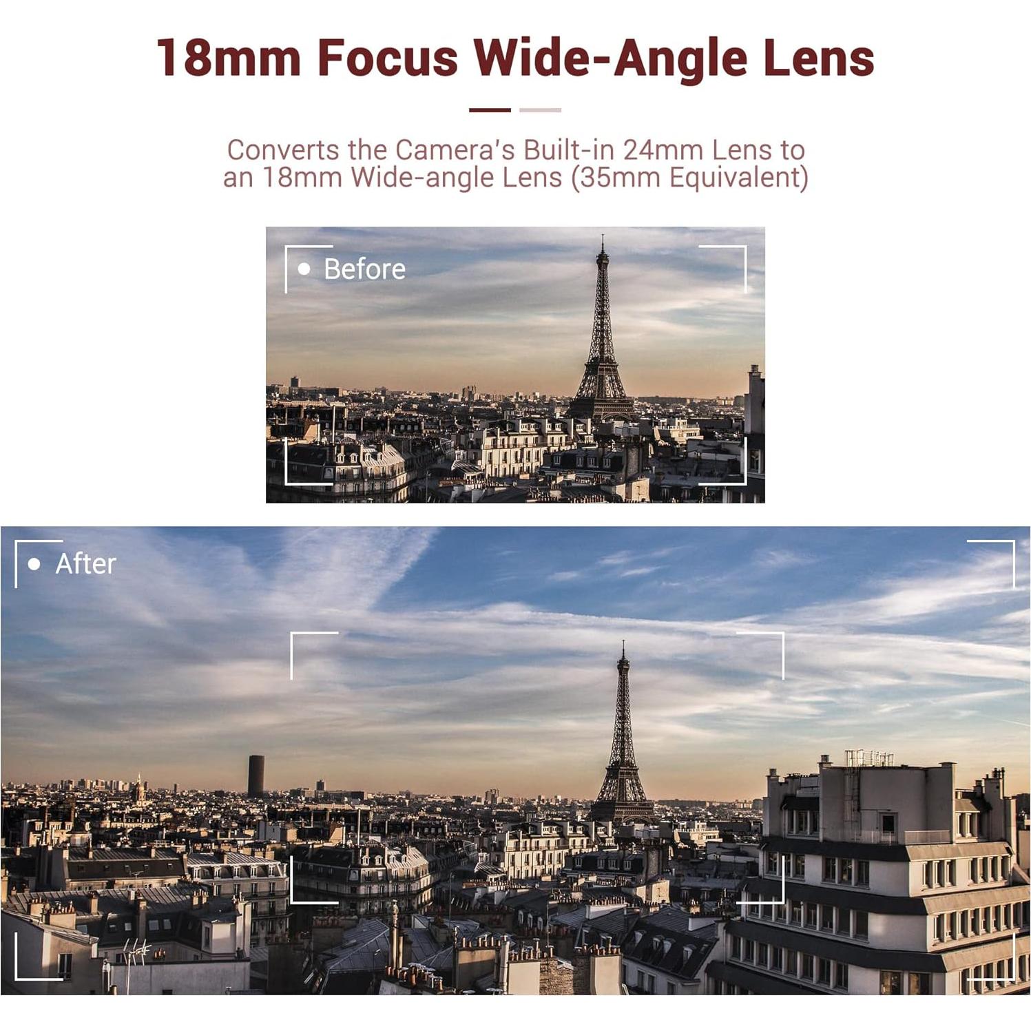 Lente Gran Angular 18mm y Macro 10x PROfezzion para Sony y Canon