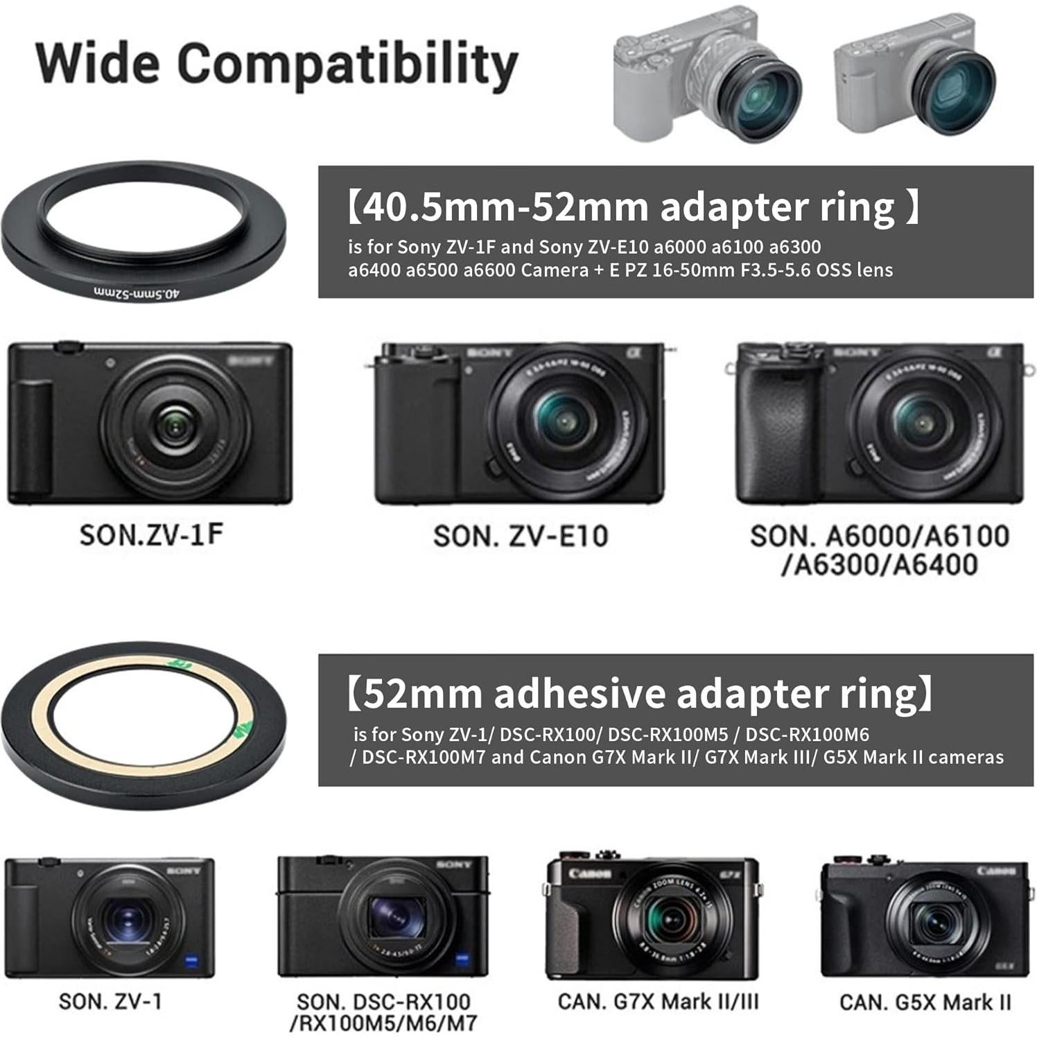 Lente Gran Angular 18mm y Macro 10x PROfezzion para Sony y Canon