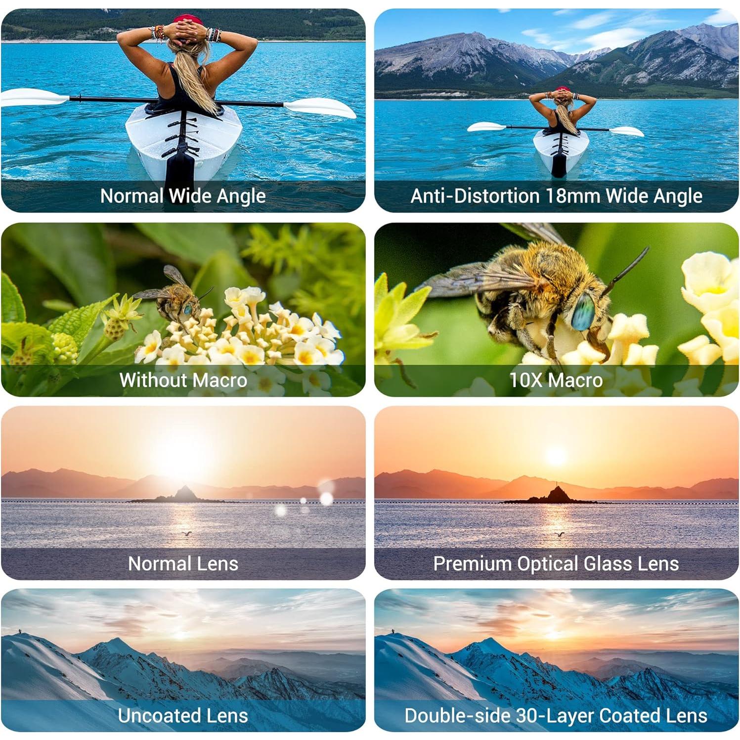 Lente Gran Angular 18mm y Macro 10x PROfezzion para Sony y Canon