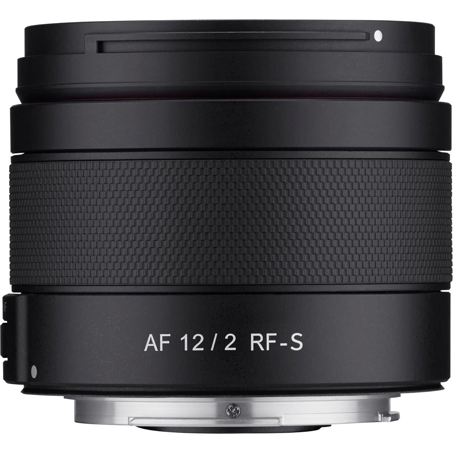 Lente Prime Ultra Gran Angular Rokinon AF 12mm F2 para Canon RF-S