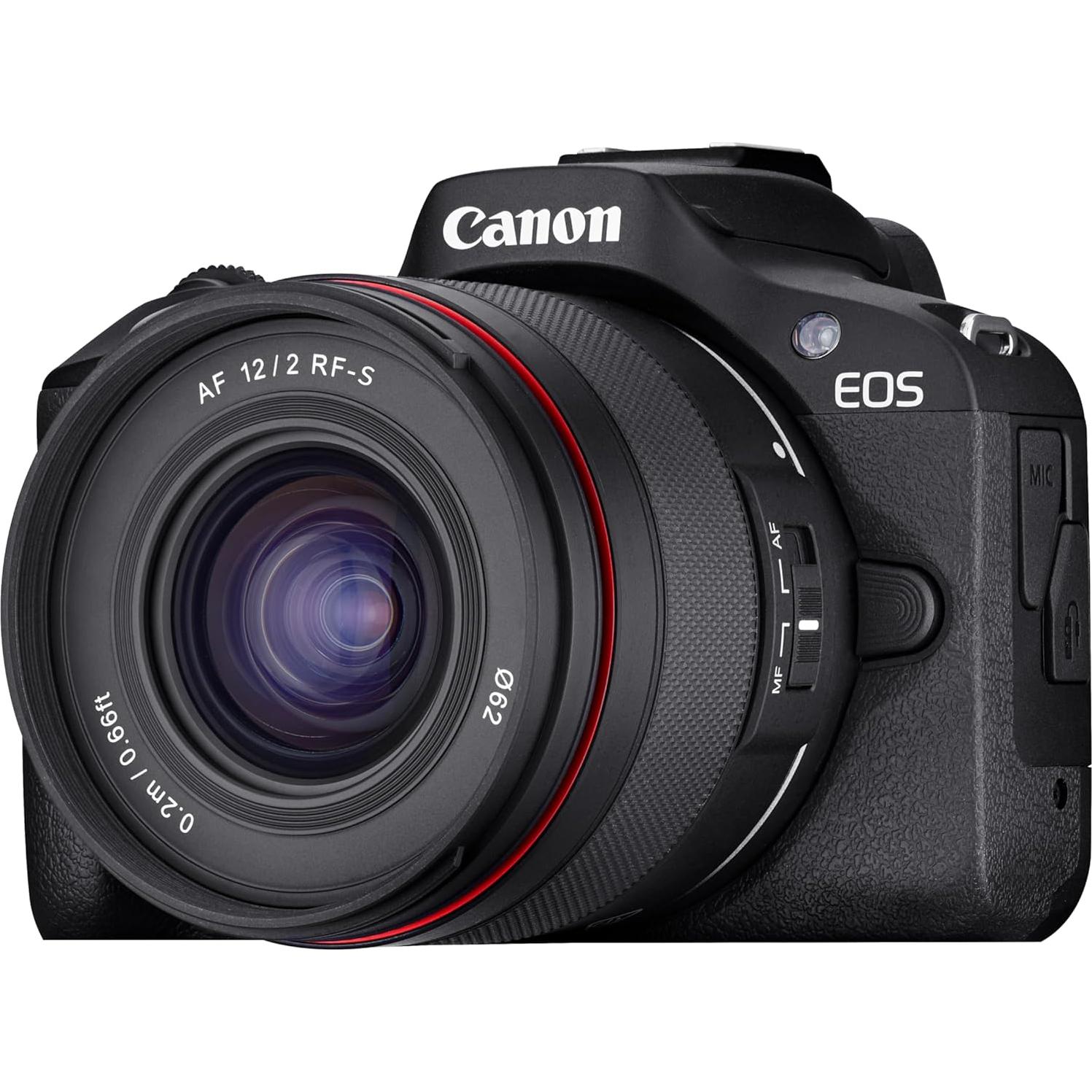 Lente Prime Ultra Gran Angular Rokinon AF 12mm F2 para Canon RF-S