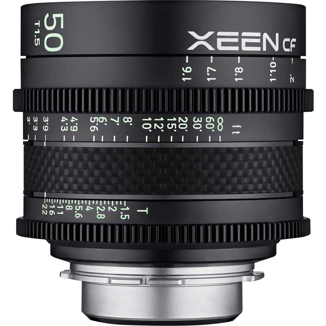 Lente de Cine Rokinon Xeen 50mm T1.5 PL Fibra de Carbono