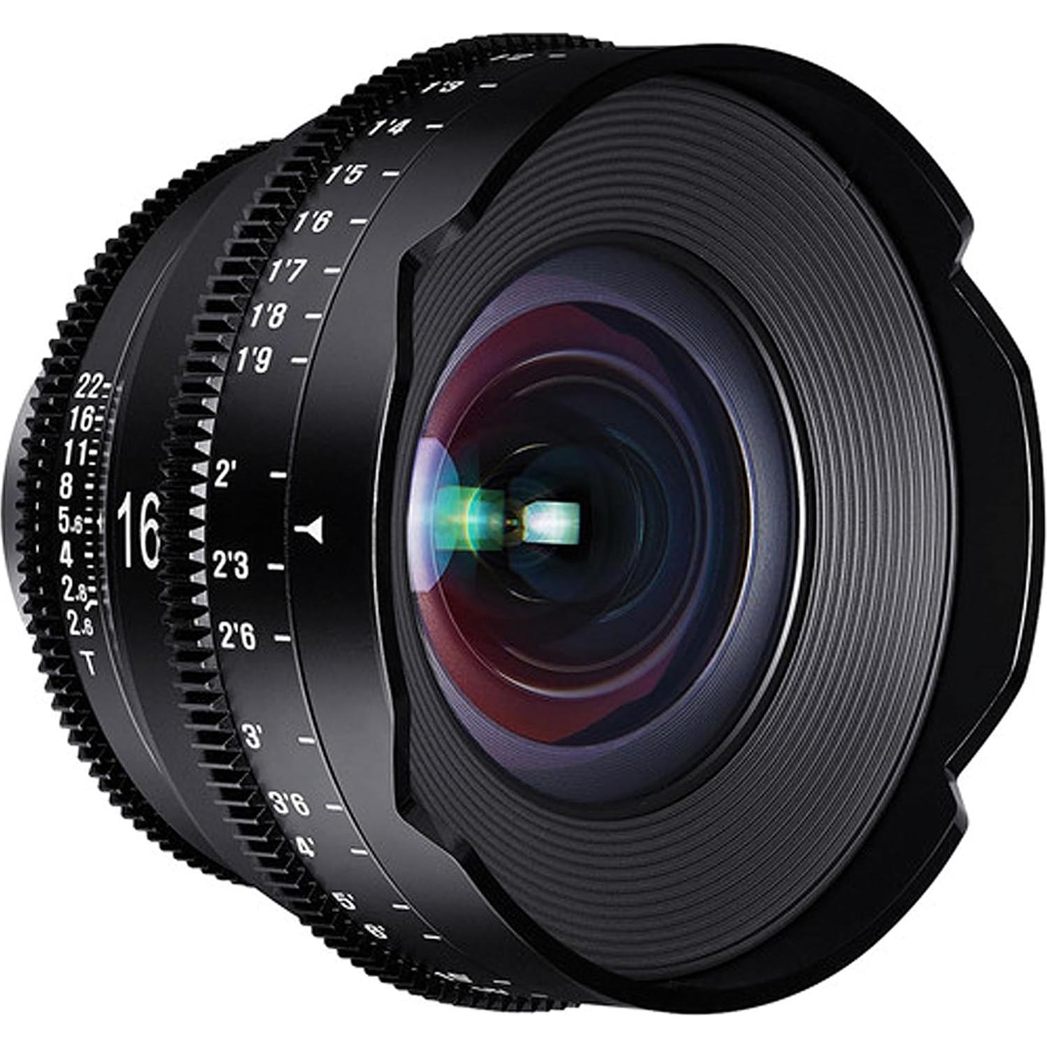 Lente de Cine Rokinon Xeen 16mm T2.6 Montura PL + Estuche