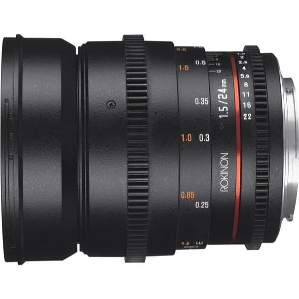 Lente Cine Rokinon 24mm T1.5 para Sony E - Alta Calidad