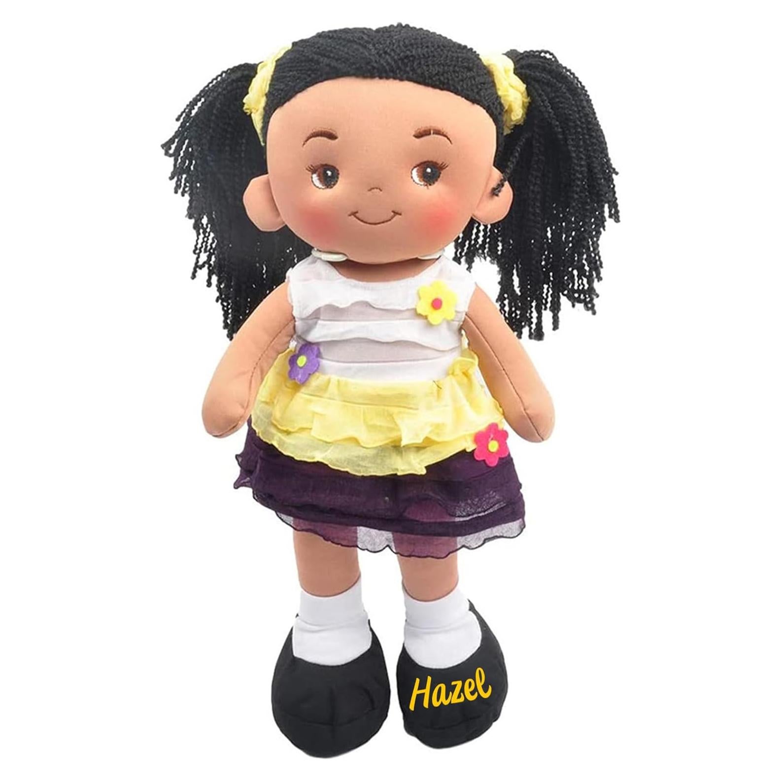 Muñeca de Trapo Personalizada Printualist 40 cm Vestido Amarillo