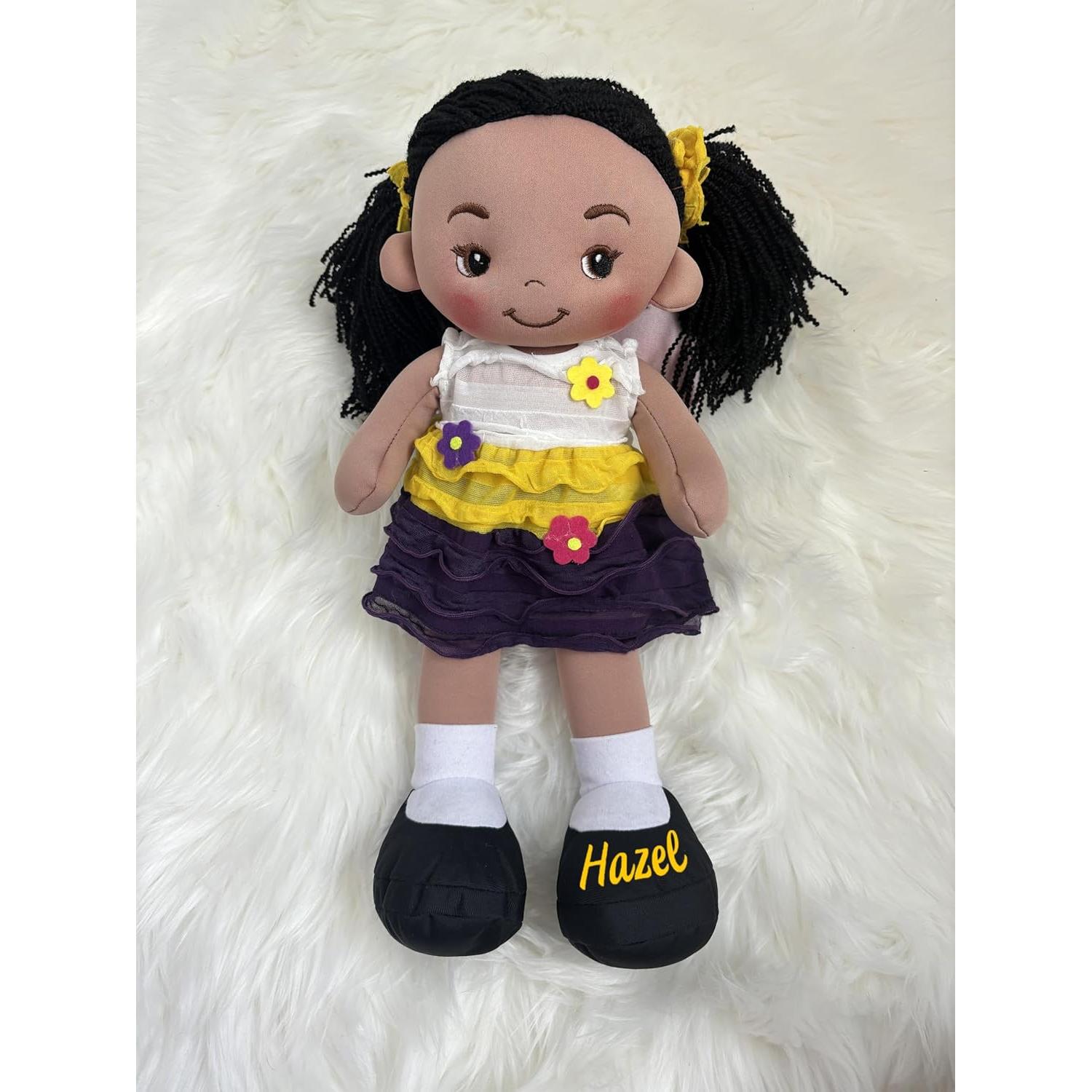 Muñeca de Trapo Personalizada Printualist 40 cm Vestido Amarillo