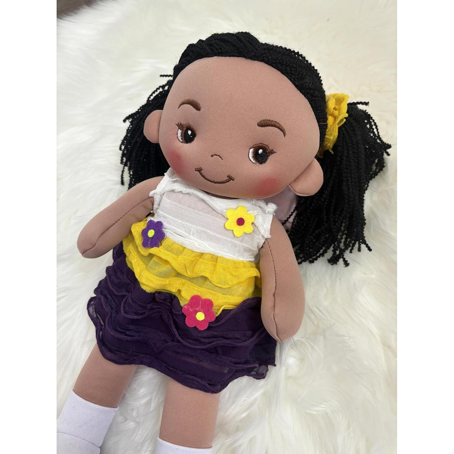 Muñeca de Trapo Personalizada Printualist 40 cm Vestido Amarillo