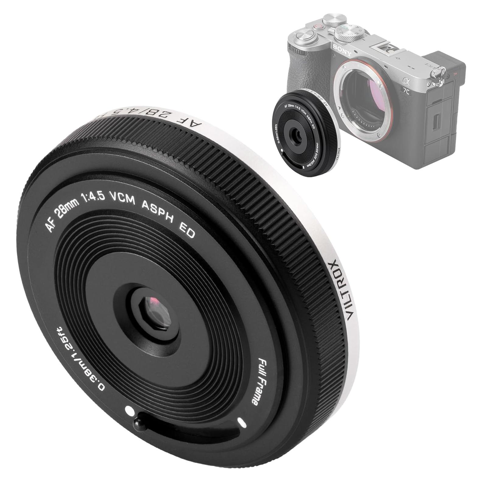 Lente VILTROX AF 28mm F4.5 para Sony E - Gran Angular Compacto