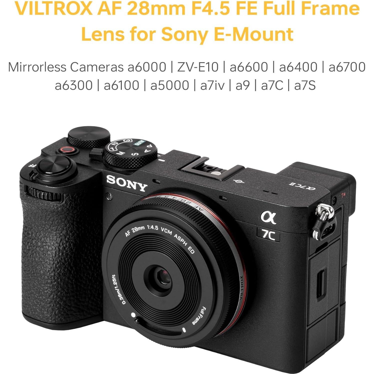 Lente VILTROX AF 28mm F4.5 para Sony E - Gran Angular Compacto