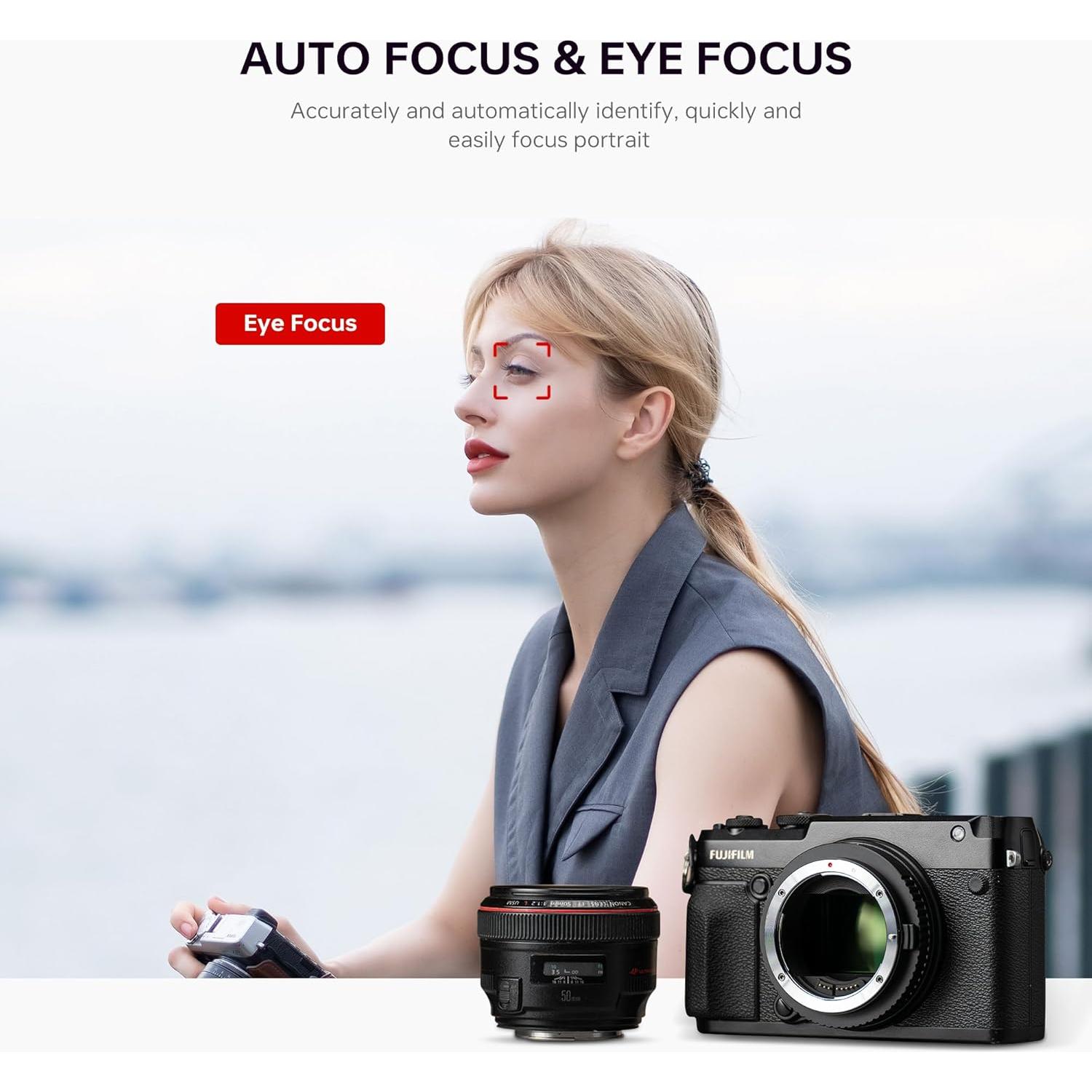 Adaptador de Montura VILTROX EF-GFX II para Lentes Canon a Fujifilm