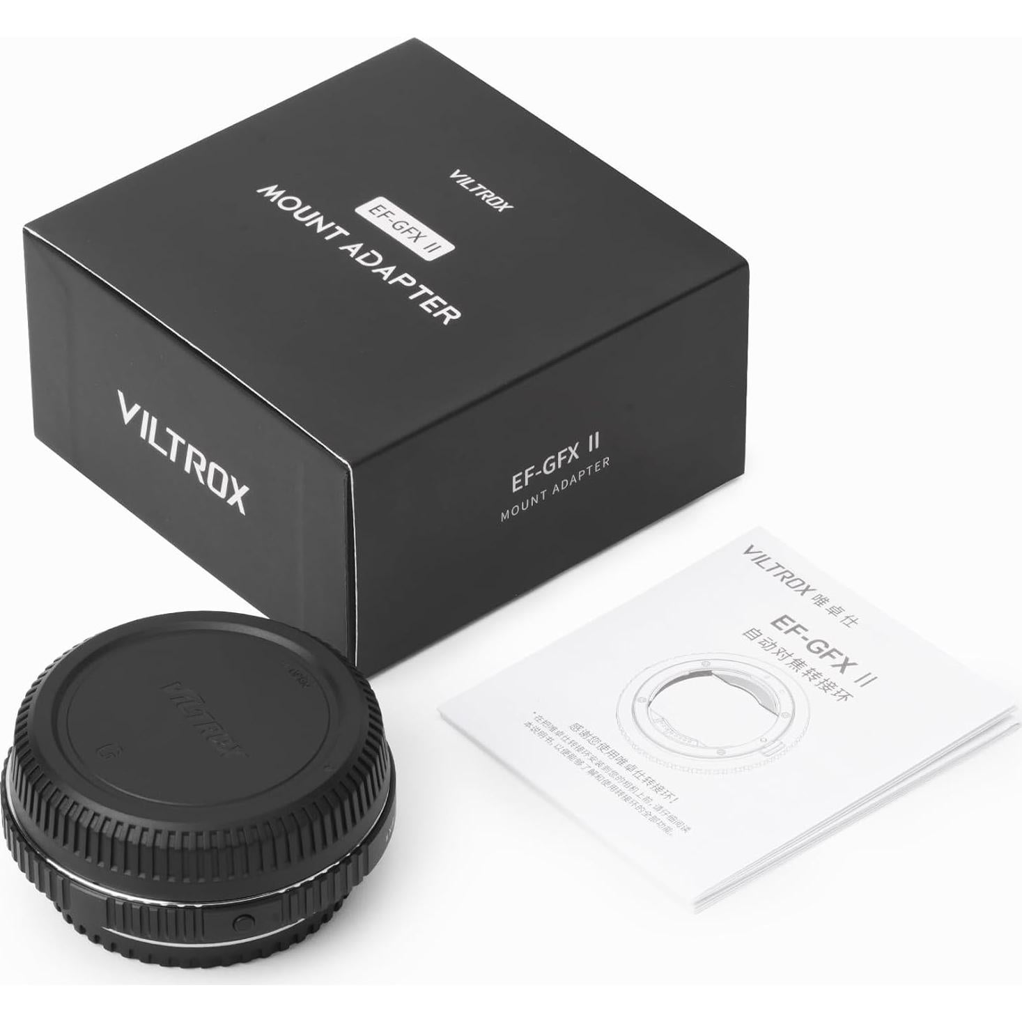 Adaptador de Montura VILTROX EF-GFX II para Lentes Canon a Fujifilm