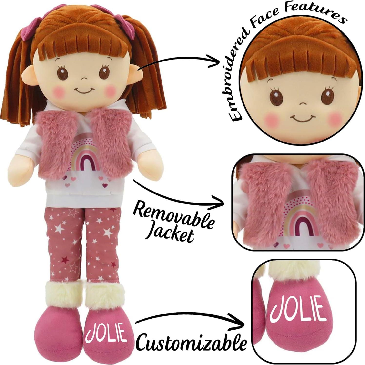 Muñeca de Trapo Personalizada Printualist 40 cm Rosa