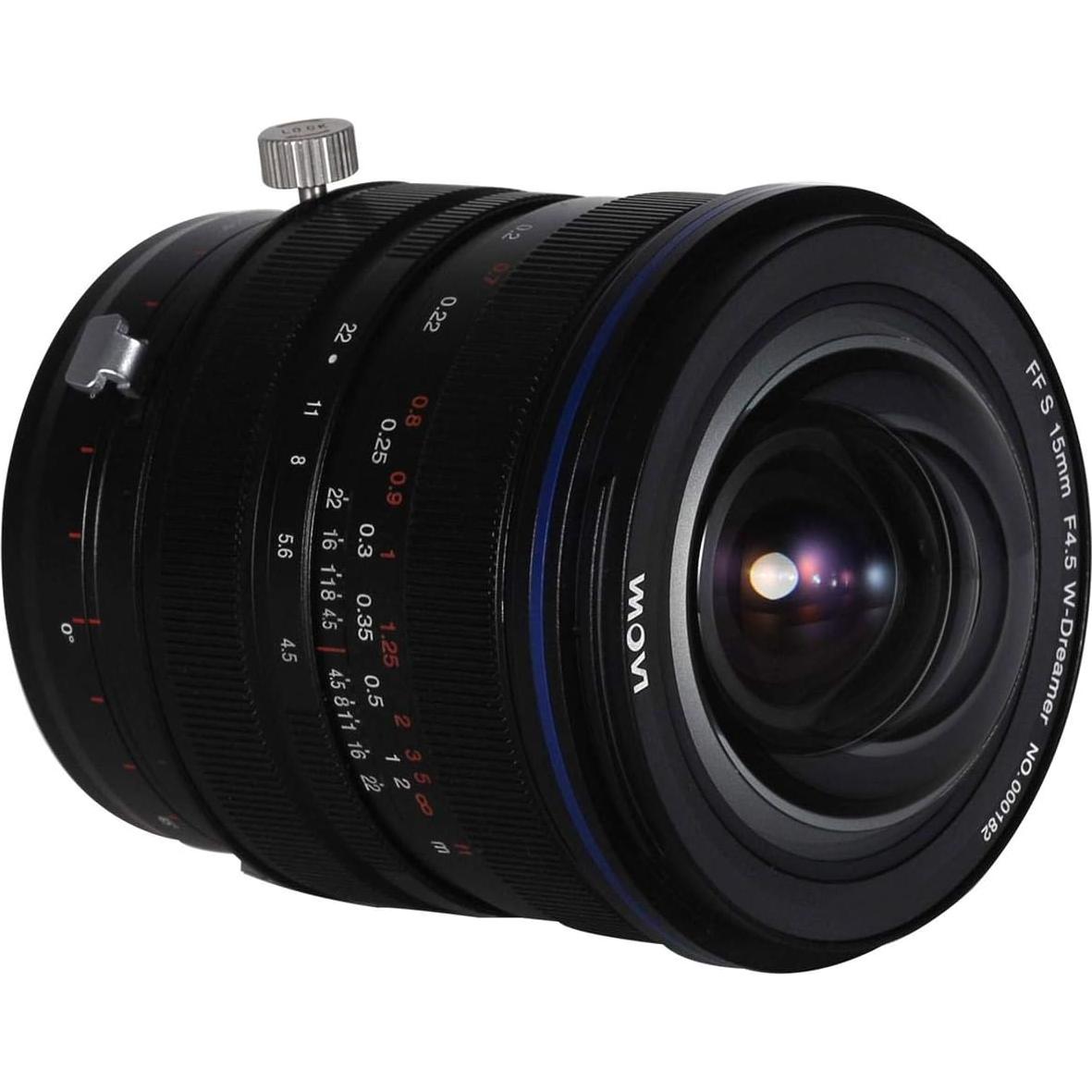 Lente Laowa 15mm f/4.5 Zero-D Shift para Nikon Z - 1.4 kg