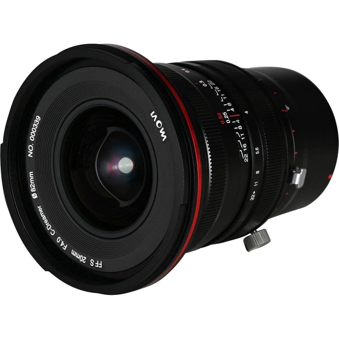 Lente Laowa 20mm f/4 Zero-D Shift para Canon RF - 11mm Desplazamiento