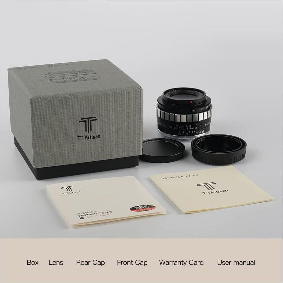 Lente Gran Angular 23mm F1.4 TTArtisan para Fuji X-Mount