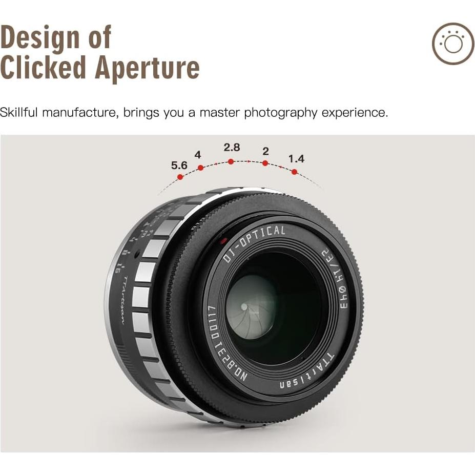 Lente Gran Angular 23mm F1.4 TTArtisan para Fuji X-Mount