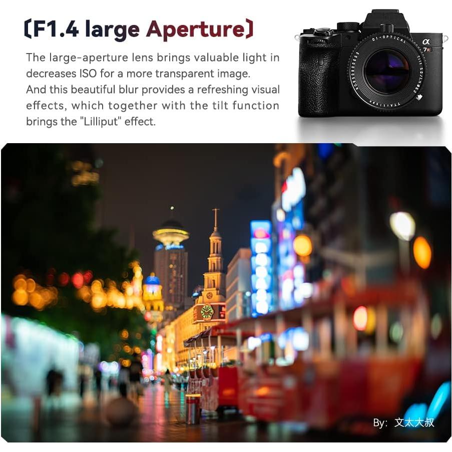 Lente Manual Inclinable TTArtisan 50mm F1.4 para Canon RF