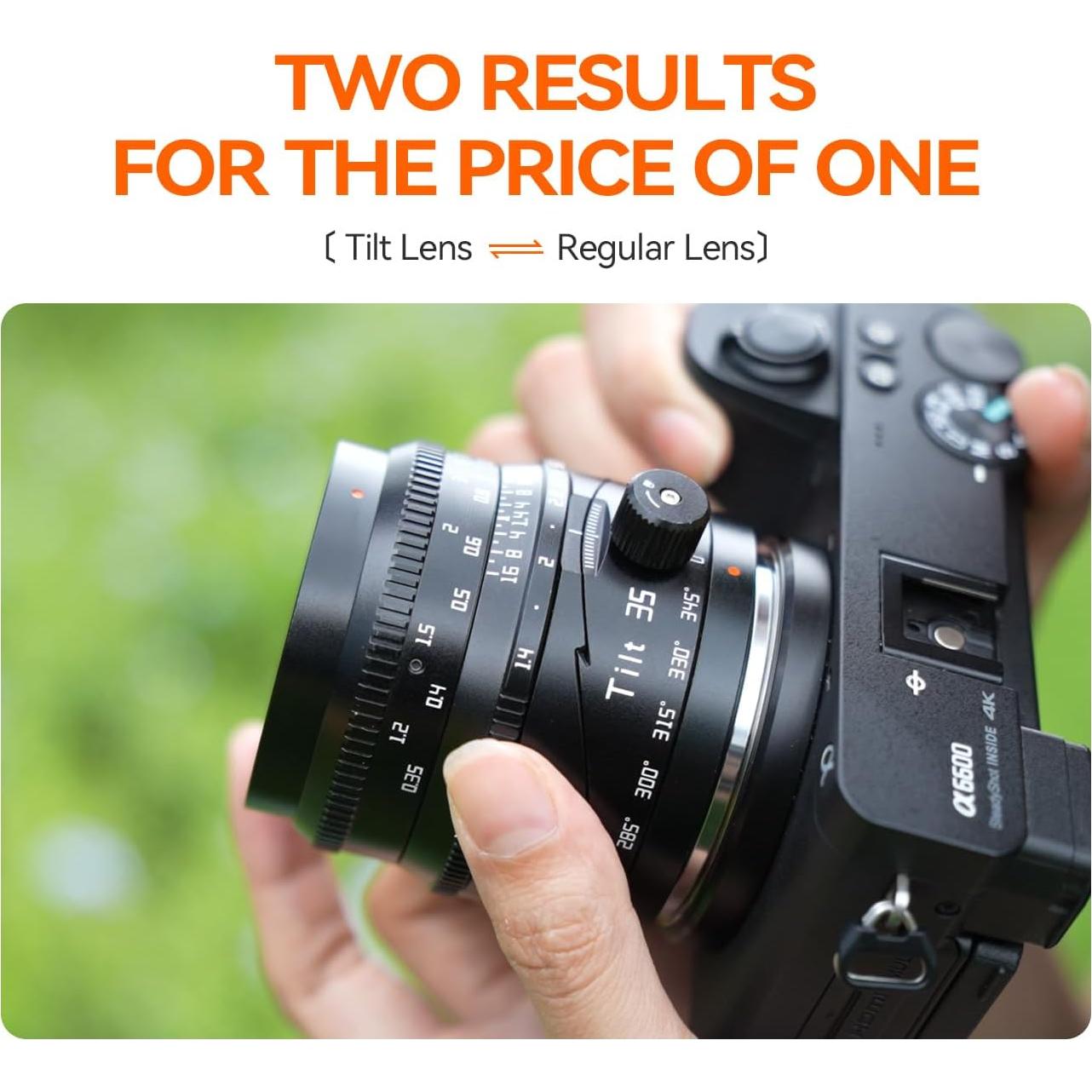 Lente Tilt Shift TTArtisan 35mm f1.4 para Montura E APS-C