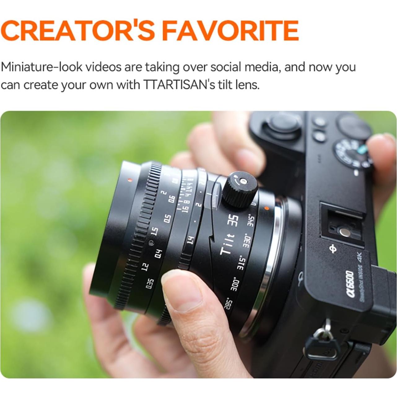 Lente TTArtisan 35mm f/1.4 para Montura Fuji X Enfoque Manual